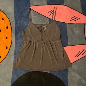 american eagle grey y2k fashion camisole